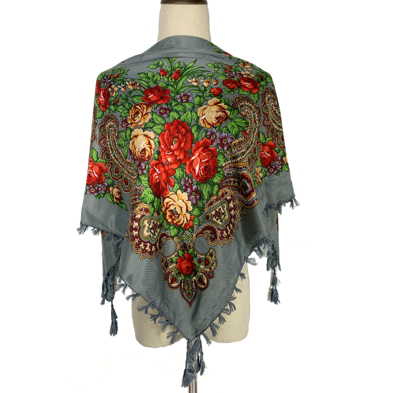 90*90 cm femmes russe Floral c - Bandana Cotton avis et prix