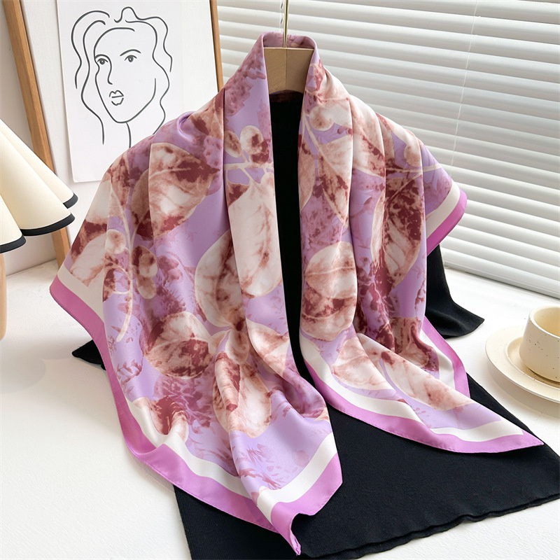 Grand Foulard Carré Imprimé Ré - Scarf Silk Square avis et prix